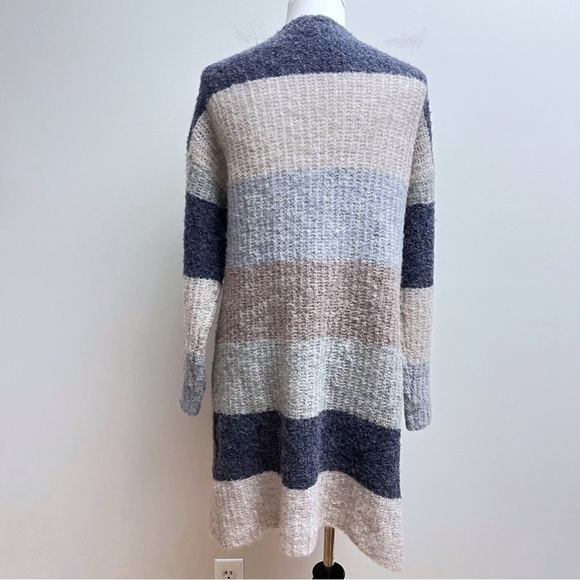 Pepin Anthropologie Alpaca Wool Blend Colorblock Open Front Cardigan Small - Picture 7 of 9